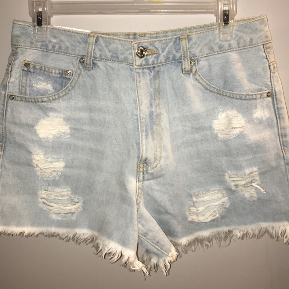 Ripped Jean Shorts